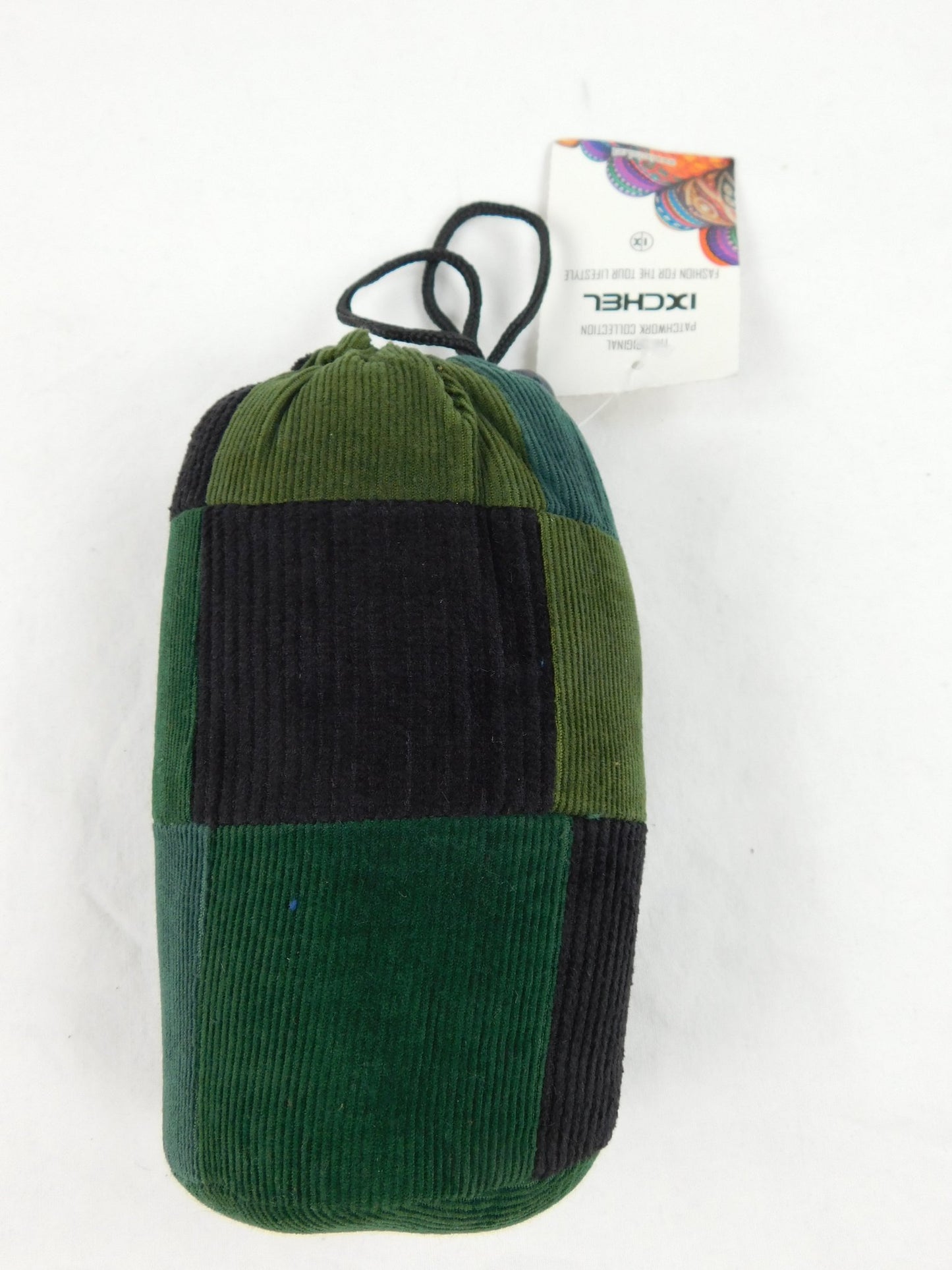 Protective Pouch - Patchwork Corduroy 6" with Drawstring