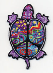 Psychedelic Peace Turtle Patch