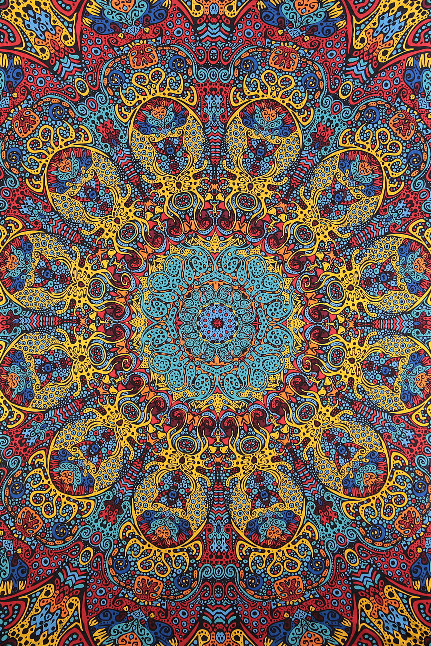 Psychedelic Sunburst Tapestry SALE