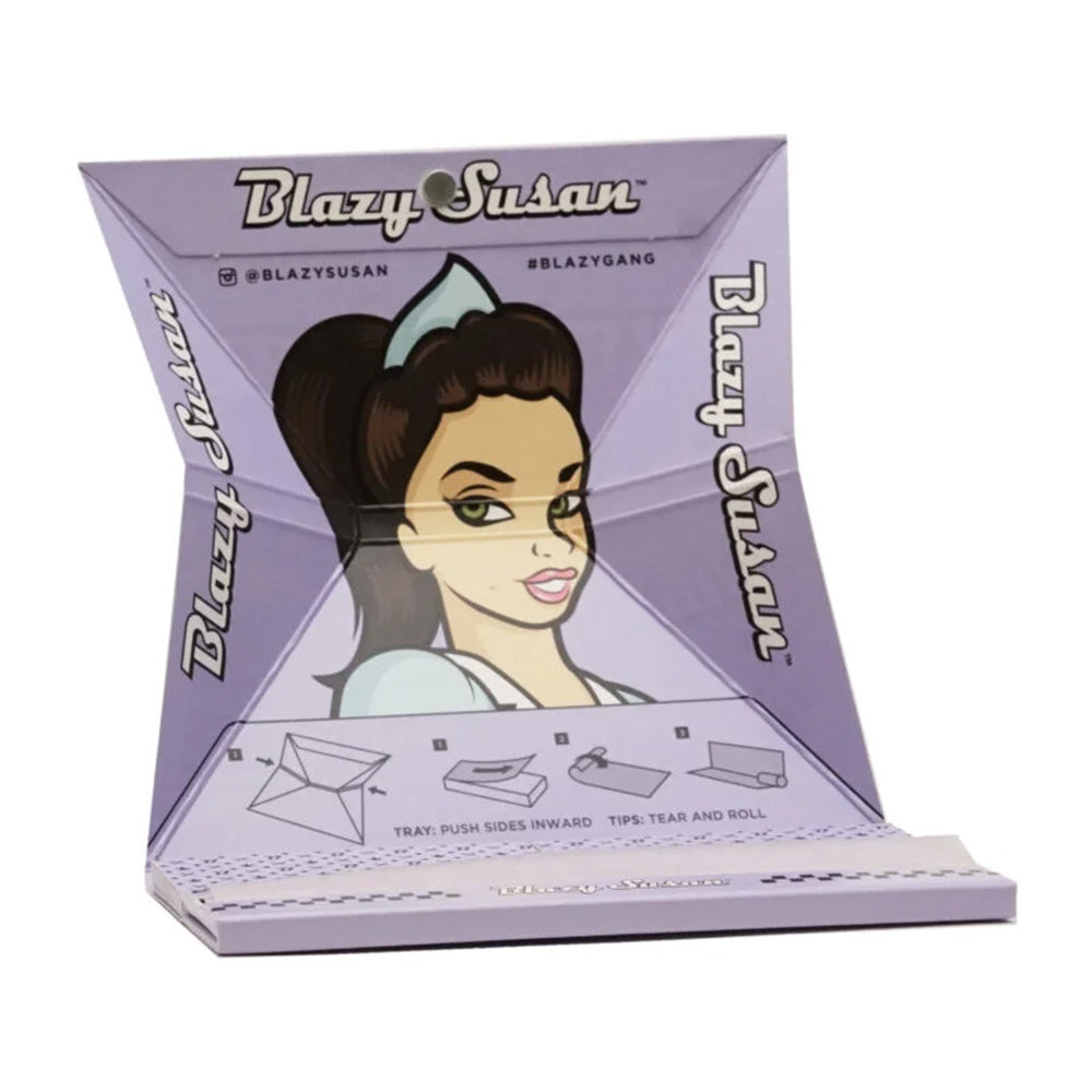  Blazy Susan - Kingsize Slim Pink Rolling Papers - 50 Leaves Per  Pack : Everything Else