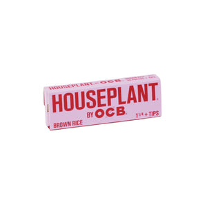 Houseplant by OCB Brown Rice 1.25 + Tips Rolling Papers SALE