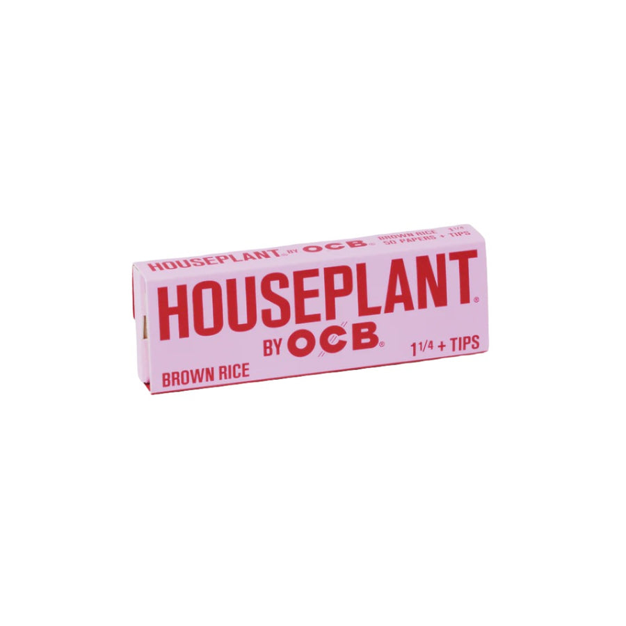 Houseplant by OCB Brown Rice 1.25 + Tips Rolling Papers SALE