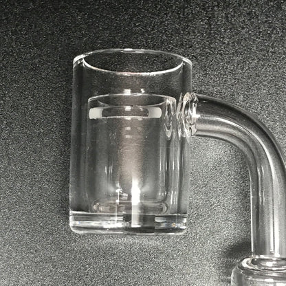 Quartz Banger - 14m Female 90 Degree with Slitted Insert