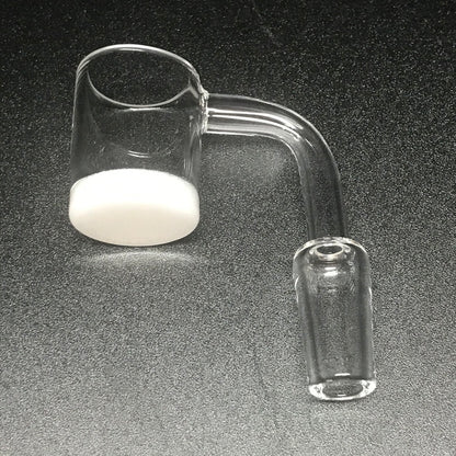 14M 90° White Bottom Quartz Banger
