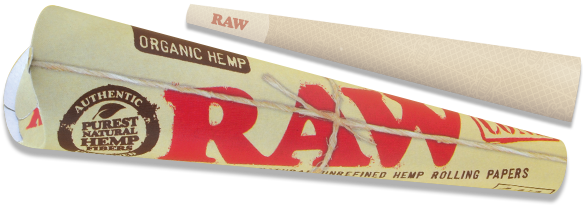 RAW Organic Hemp 1¼ Cones - 6 Pack