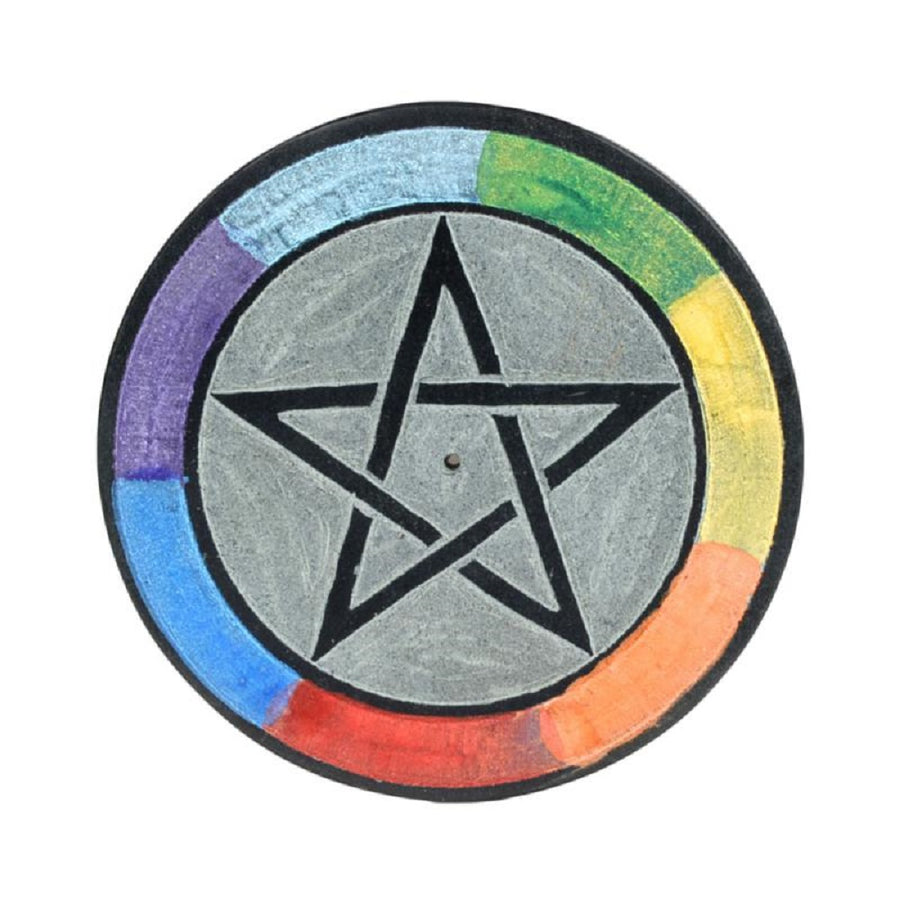 Rainbow Pentacle Incense Burner SALE