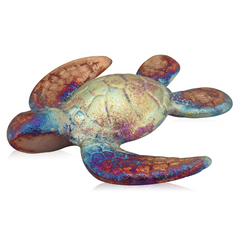 Raku Potteryworks Copper Sea Turtle - Small