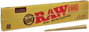 RAW Classic Lean Cones - 20 pack