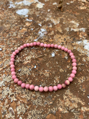 Rhodonite Energy Bracelet - 4mm