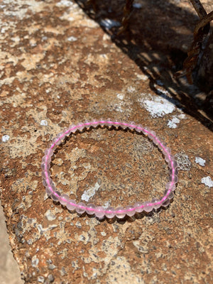 Rose Quartz Bracelet - 4mm