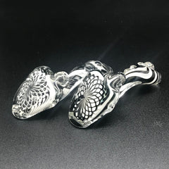 Rotational Science Glass Black and White Fillacello Twist Sherlock