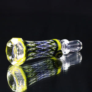 Rotational Science Glass Faceted Peyote Stich Chillum #27 / CLR/CRSH