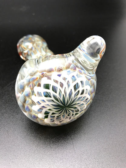 Rotational Science Glass Fumed Dot Fillacello Mixed Color Spoon - Large