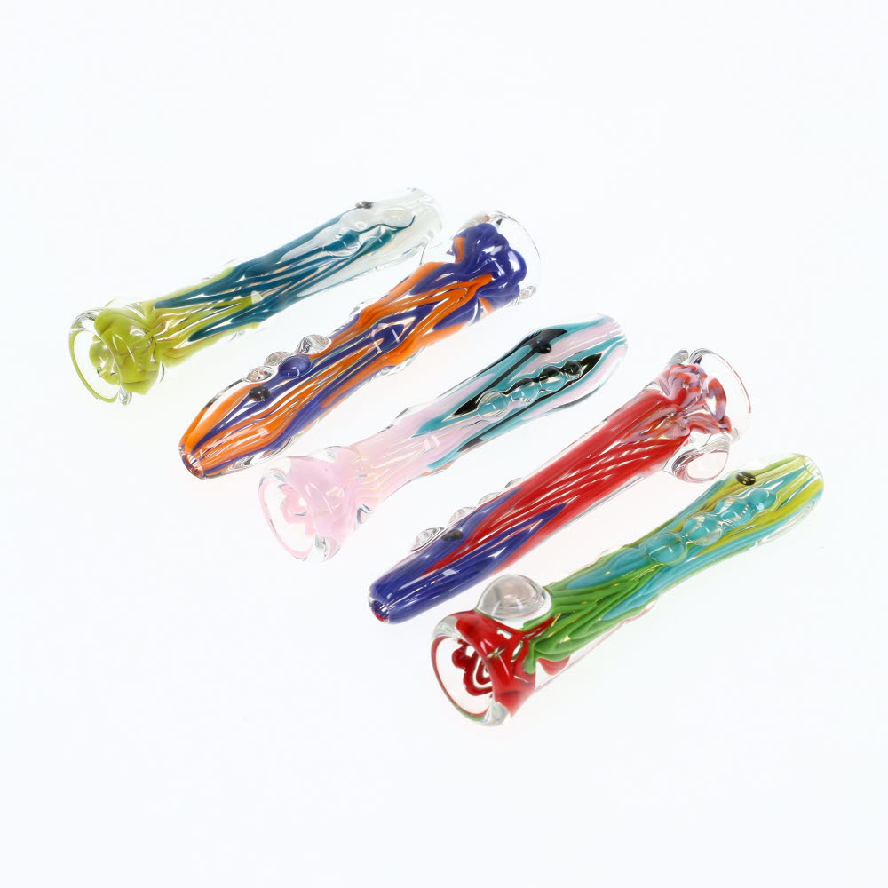 Rotational Science Glass Zig Zag Mixed Color Chillum