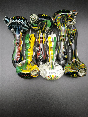 Rotational Science Glass Zig Zag Rasta Pipe SALE