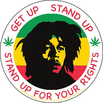 Bob Marley Get Up Stand Up Sticker