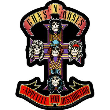 Guns N Roses Cross Sticker