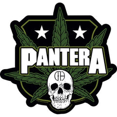 Pantera Cannabis Skull Sticker