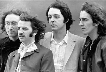 The Beatles Black and White Photo Sticker
