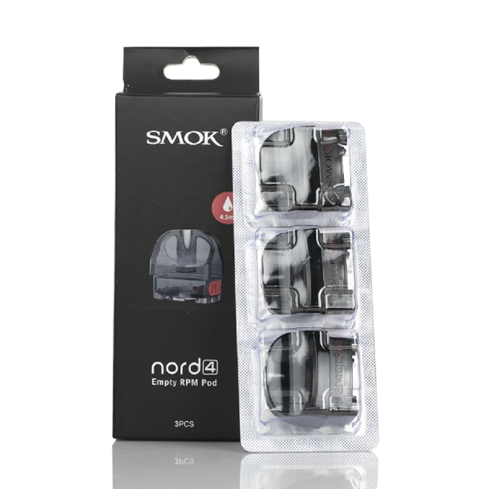 SMOK Nord 4 RPM Replacement Pods No Coil - 3 Pack SALE