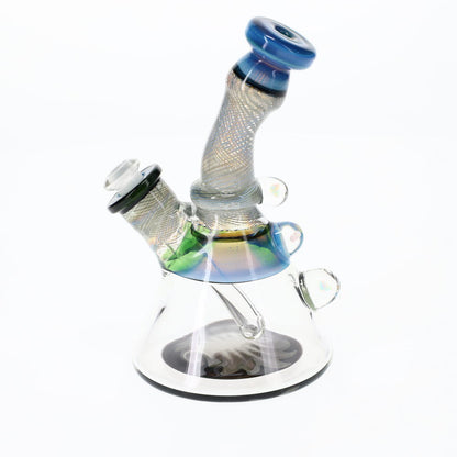 Selfridge Glass Black and Blue Beaker w/ Opals SALE