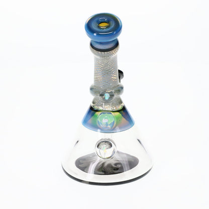 Selfridge Glass Black and Blue Beaker w/ Opals SALE