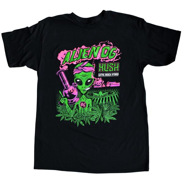 Seven Leaf Alien OG Kush Black Light Strain T-Shirt