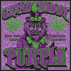 Seven Leaf Granddaddy Purple Strain Sticker
