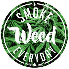 Seven Leaf Smoke Weed Everyday Sticker