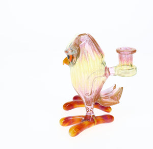 Shackman Glass x Gonzoe1 Collab Fumed Owl Bubbler