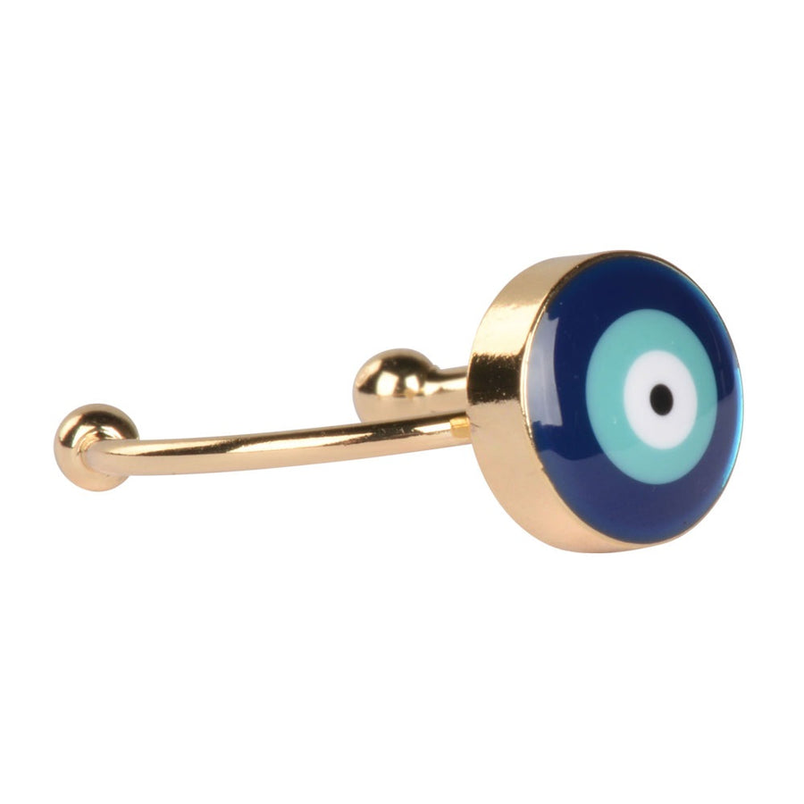 Silver Evil Eye Adjustable Ring SALE