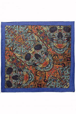Skull Bandana (Blue)