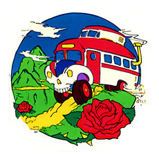 Skull Bus Mountain Sticker