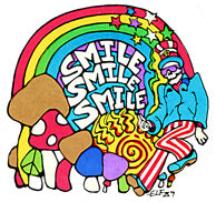 Smile Smile Smile Shrooms Sticker