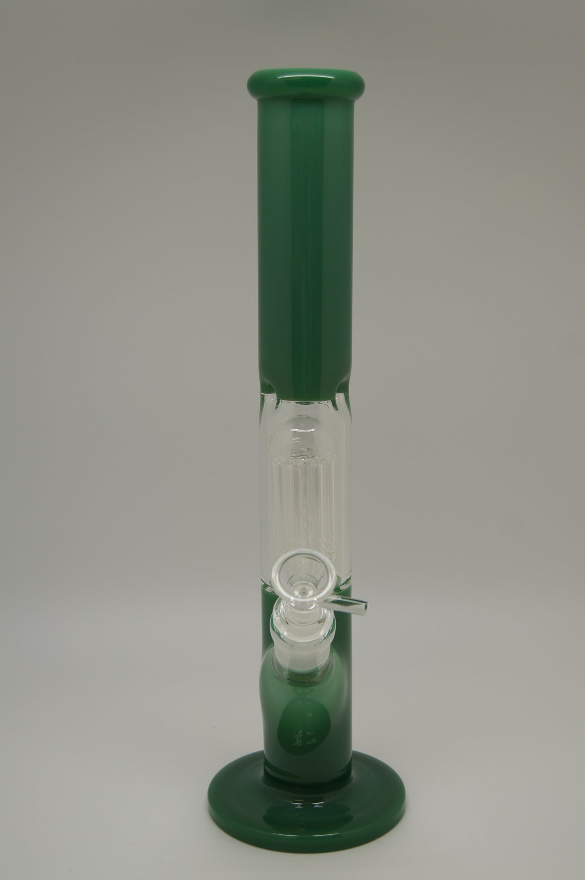 Solid Color Clear Window Single Chamber Tree Perc Straight Waterpipe