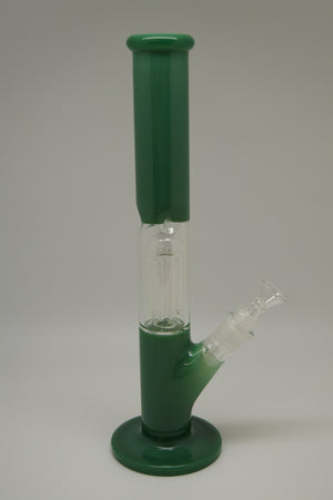 Solid Color Clear Window Single Chamber Tree Perc Water Pipe