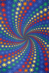 Spiral Rainbow Suns Tapestry SALE