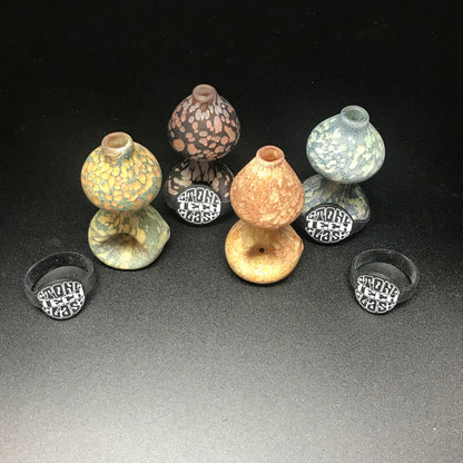 Stone Tech Glass Mushroom Pipe Earth Tones SALE