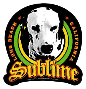 Sublime Lou Dog Green Sticker