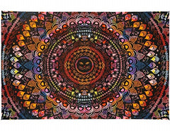 Colorful Cat Mandala Tapestry