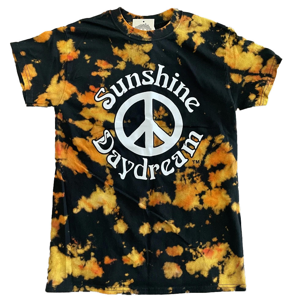 Sunshine Daydream Orange and Black Tie Dye T-Shirt