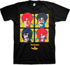 The Beatles 4 Portraits Yellow Submarine T-Shirt