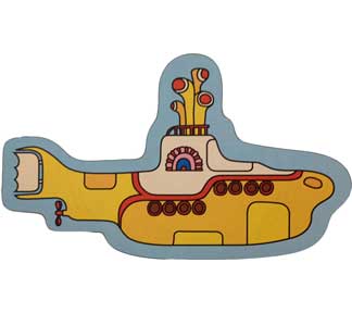 The Beatles Diecut Yellow Submarine Mouse Pad