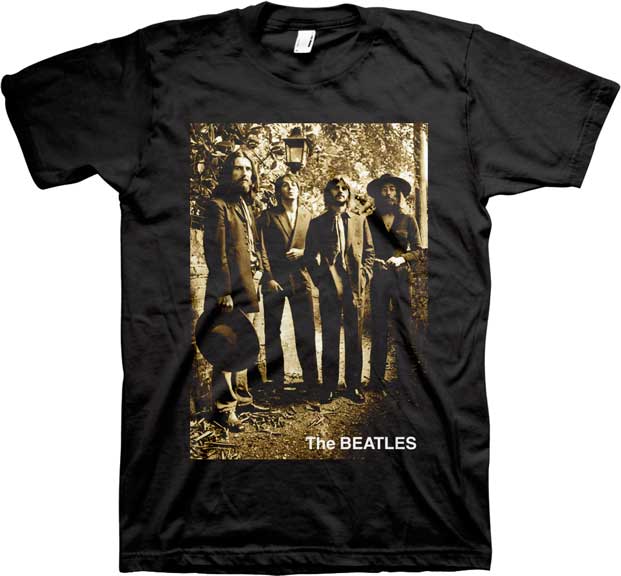 The Beatles Sepia 1969 Black T-Shirt