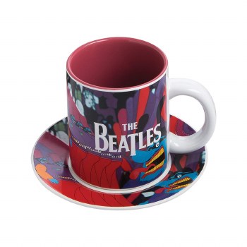 The Beatles Yellow Submarine Coffee Cup 2 Piece Set - Red