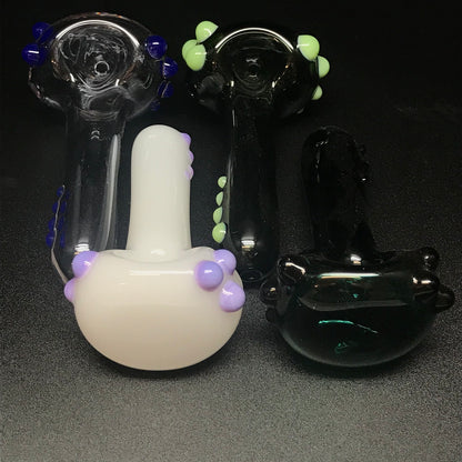 The Gurk Monster Glass Solid Colro Big Bowl Dot Pipe SALE