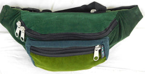 Three Pocket Fanny Pack in Corduroy - Extra Large