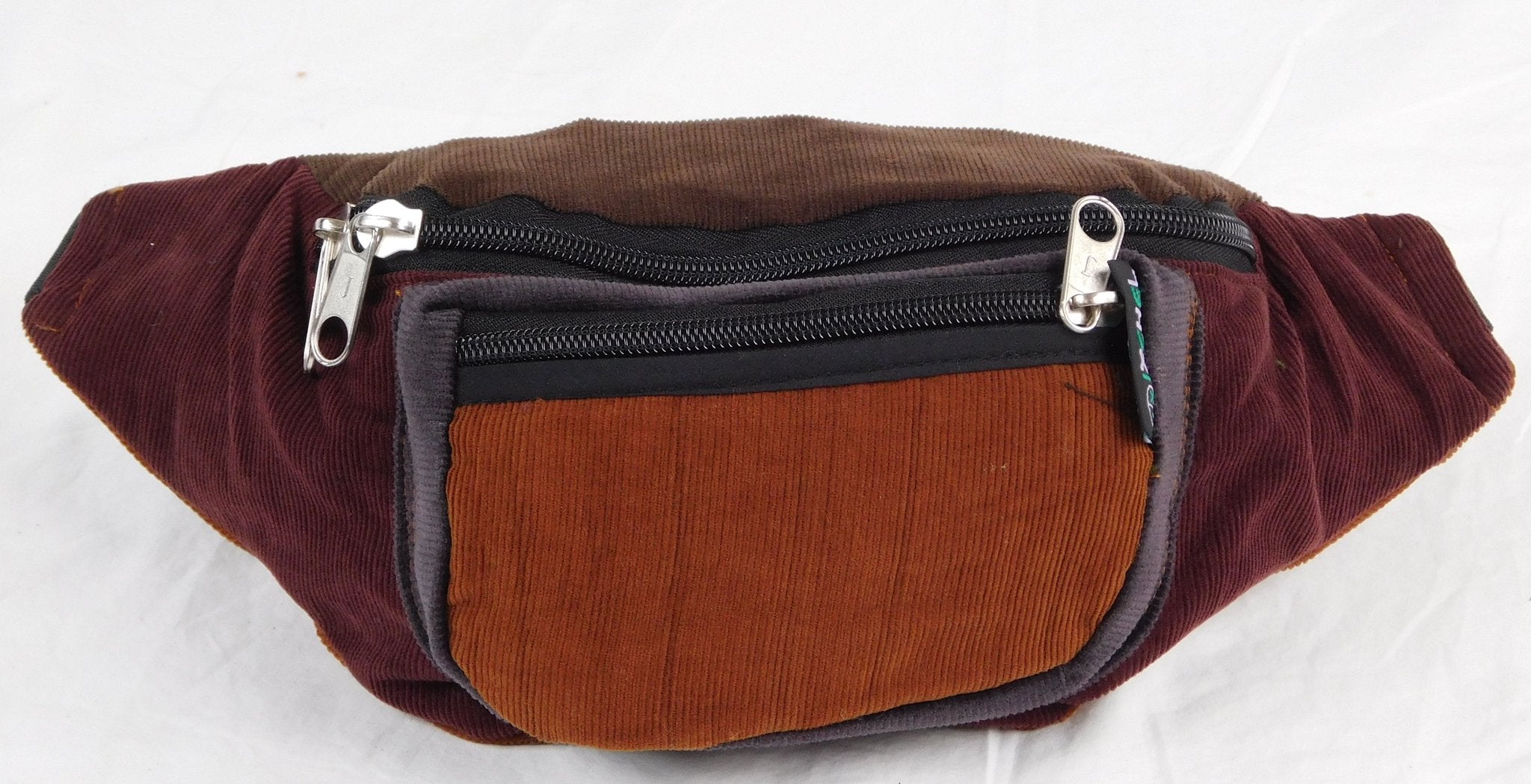 Three Pocket Fanny Pack in Corduroy - Extra Large