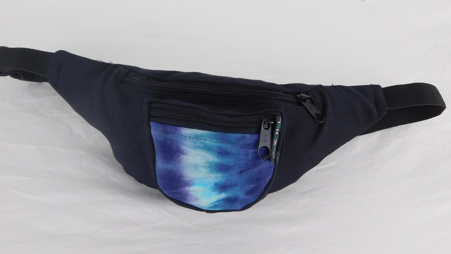 Three Pocket Fanny Pack with Tie Dye Trim SALE