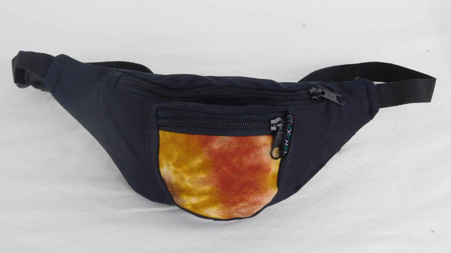 Three Pocket Fanny Pack with Tie Dye Trim SALE